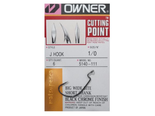 Anzol Worm J Hook 5140 1/0 - Owner