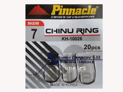 Anzol Chinu Ring Black KH10026 Tam. 07 - Pinnacle