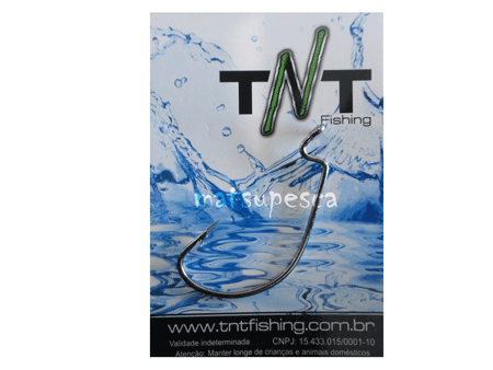 Anzol Worm EWG Black Nickel 6/0 - TNT